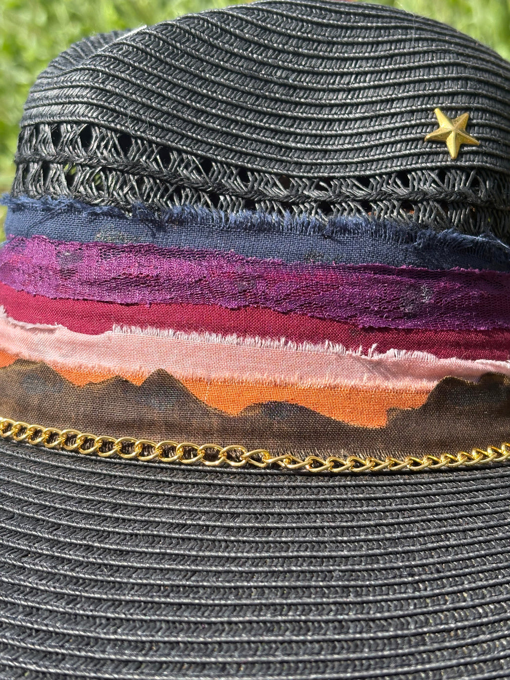 Brown mountain sun hat