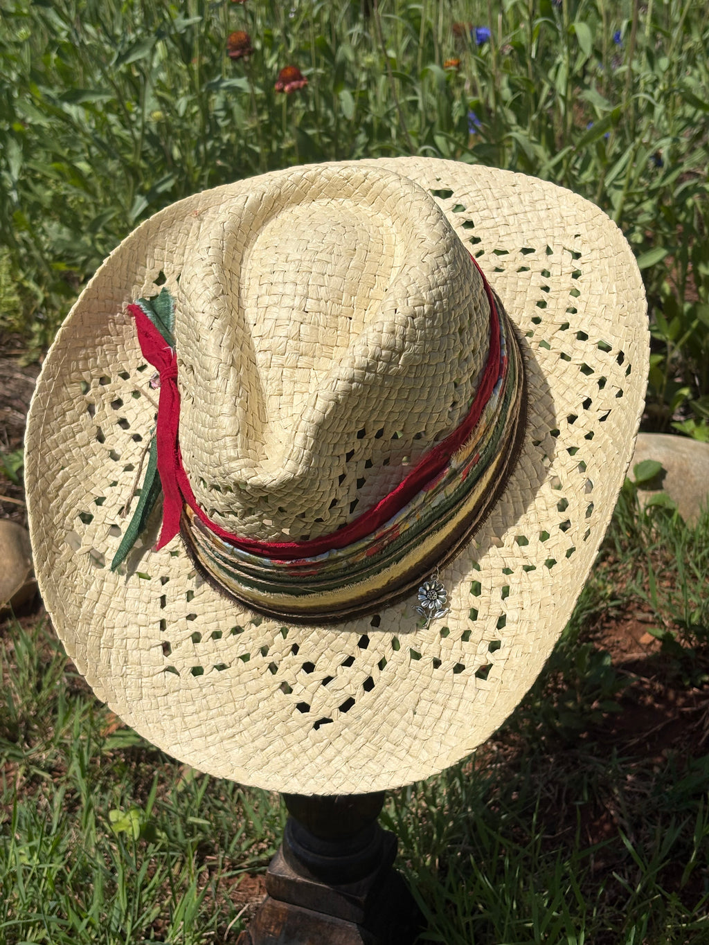 Roan straw cowgirl