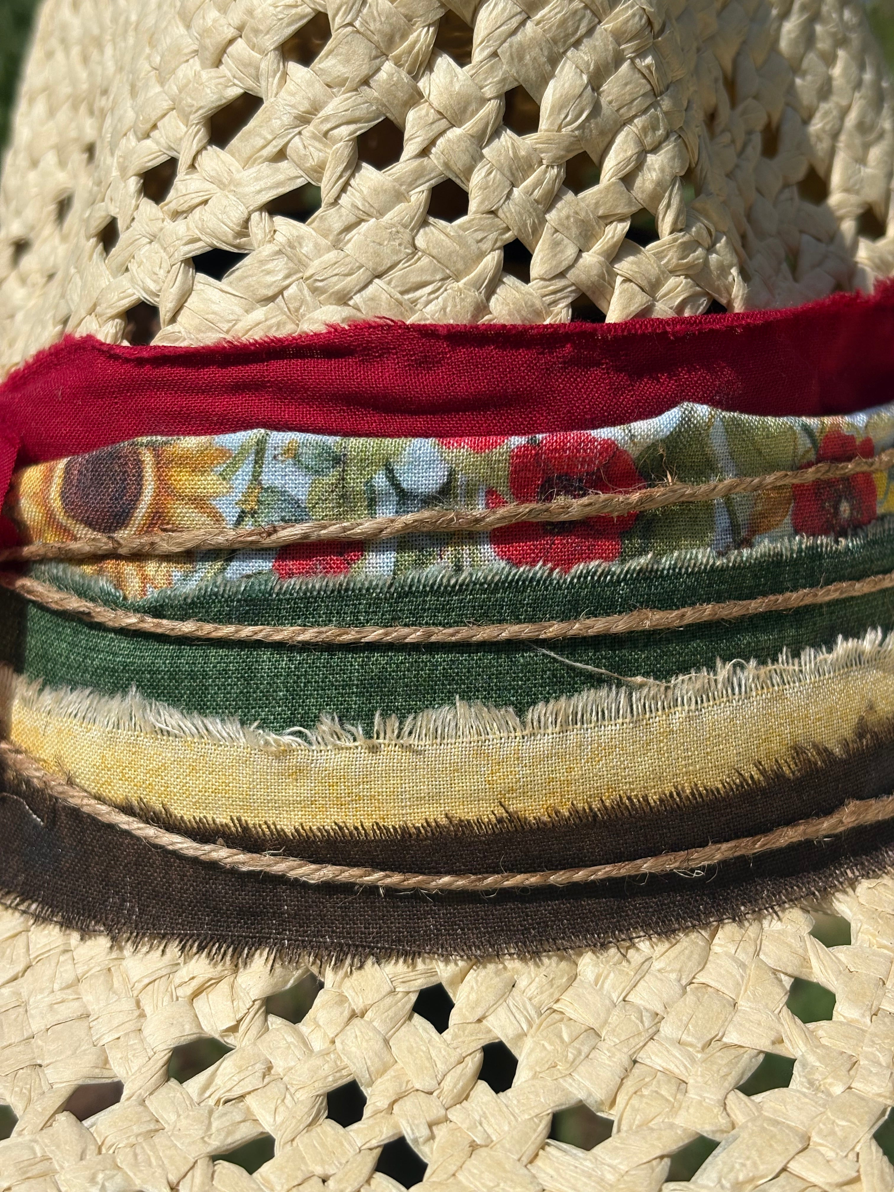 Roan straw cowgirl