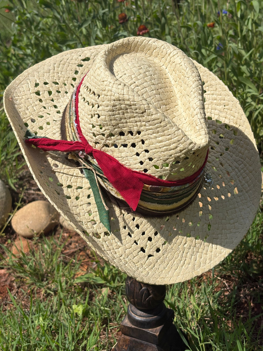 Roan straw cowgirl